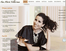 Tablet Screenshot of anamariavalderrama.com